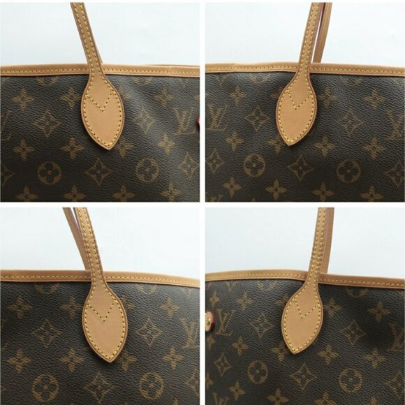 100% Authentic Louis Vuitton Neverfull GM Brown Monogram Canvas Tote Bag - Picture 8 of 11